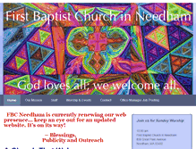 Tablet Screenshot of firstbaptistchurchneedham.org